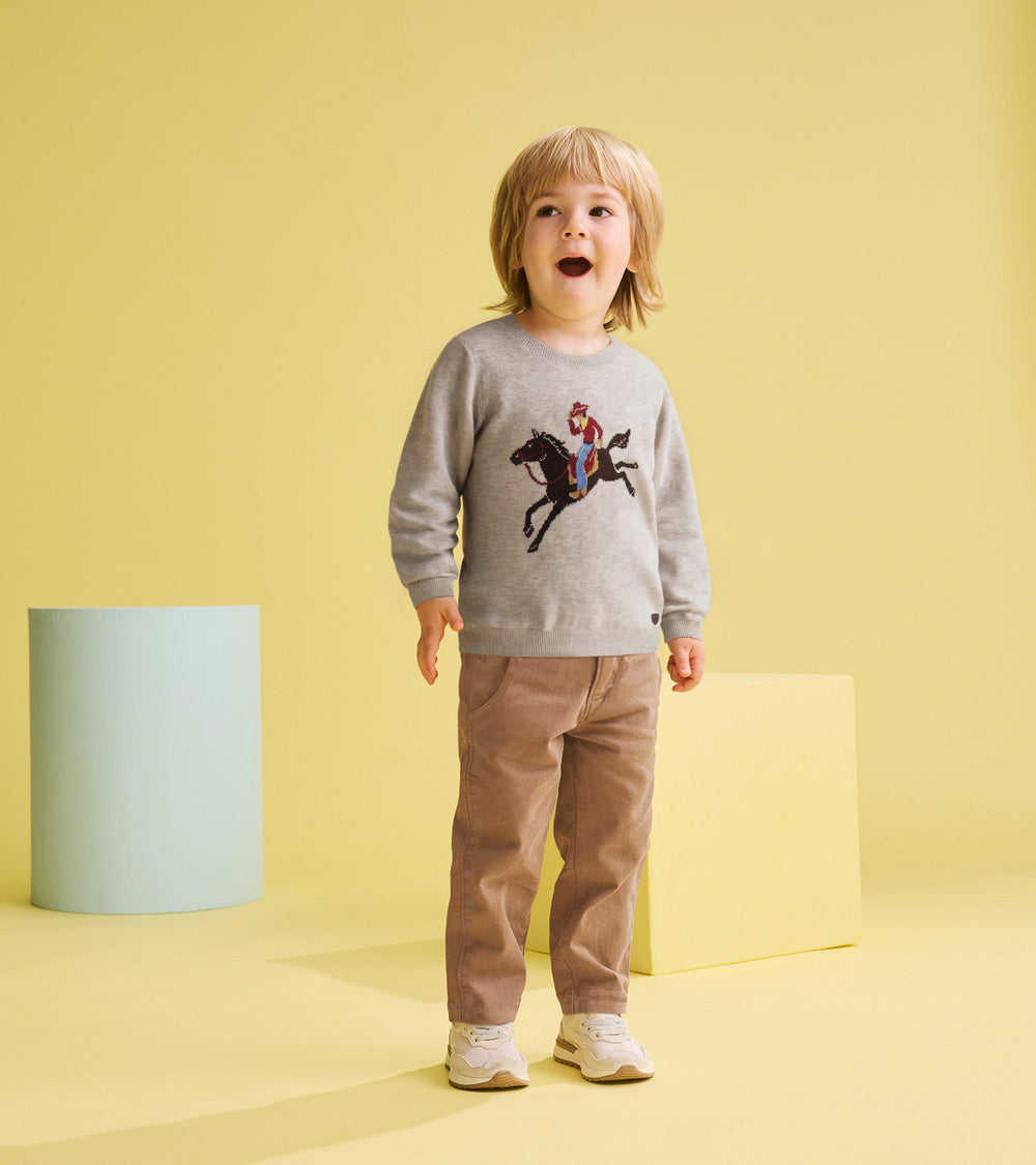 Baby & Toddler Boys Ranch Crew Neck Sweater | Hatley