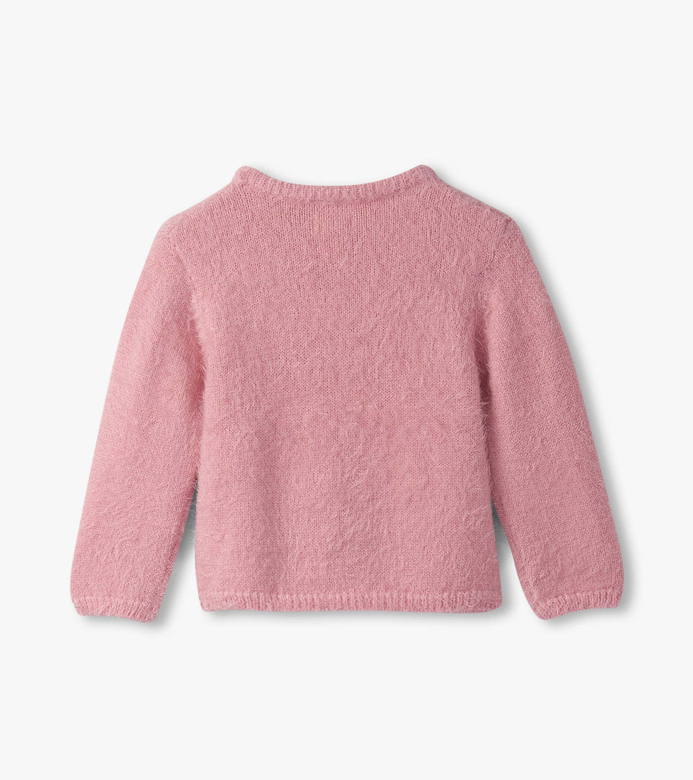Baby & Toddler Girls Shiny Bow Furry Sweater | Hatley Onsale Baby & Toddler