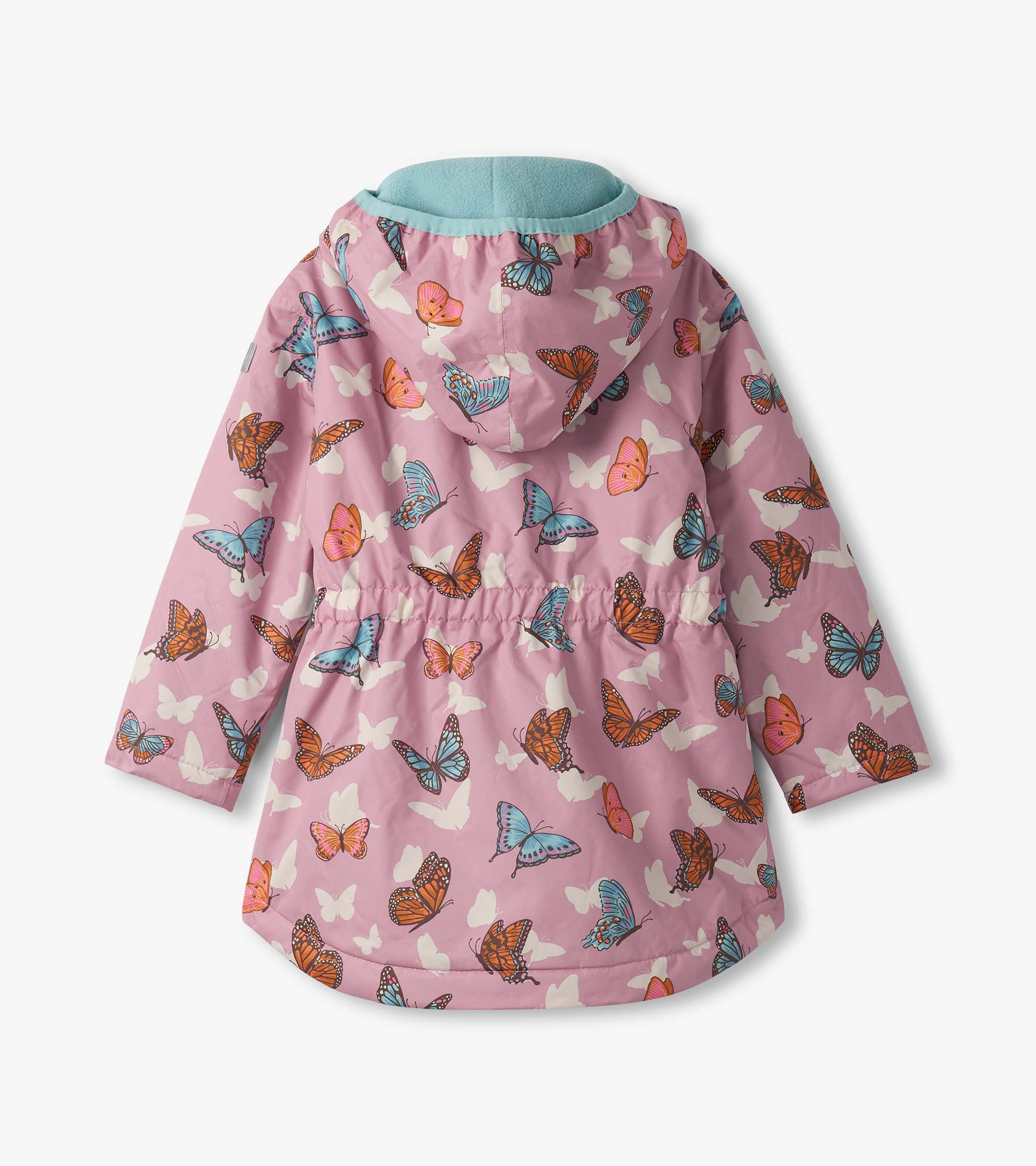 Girls Pop-Out Butterflies Zip-Up Lightweight Rain Jacket | Hatley For Girls