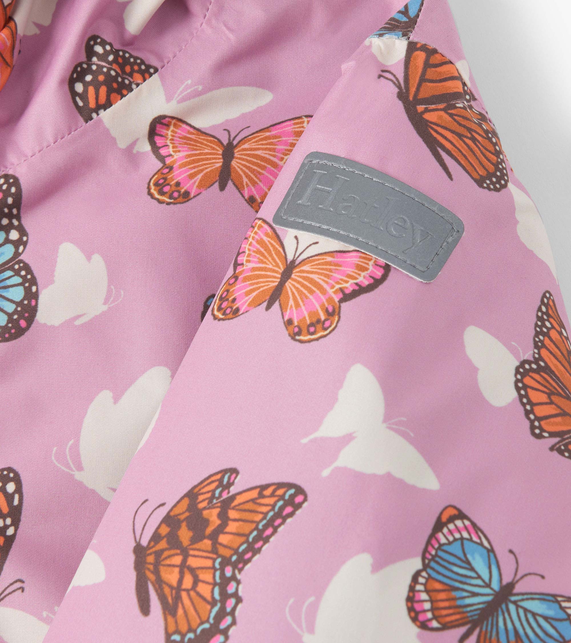 Girls Pop-Out Butterflies Zip-Up Lightweight Rain Jacket | Hatley For Girls