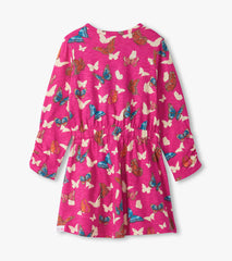 Girls Pop Out Butterflies Cinched Waist Dress | Hatley For Girls