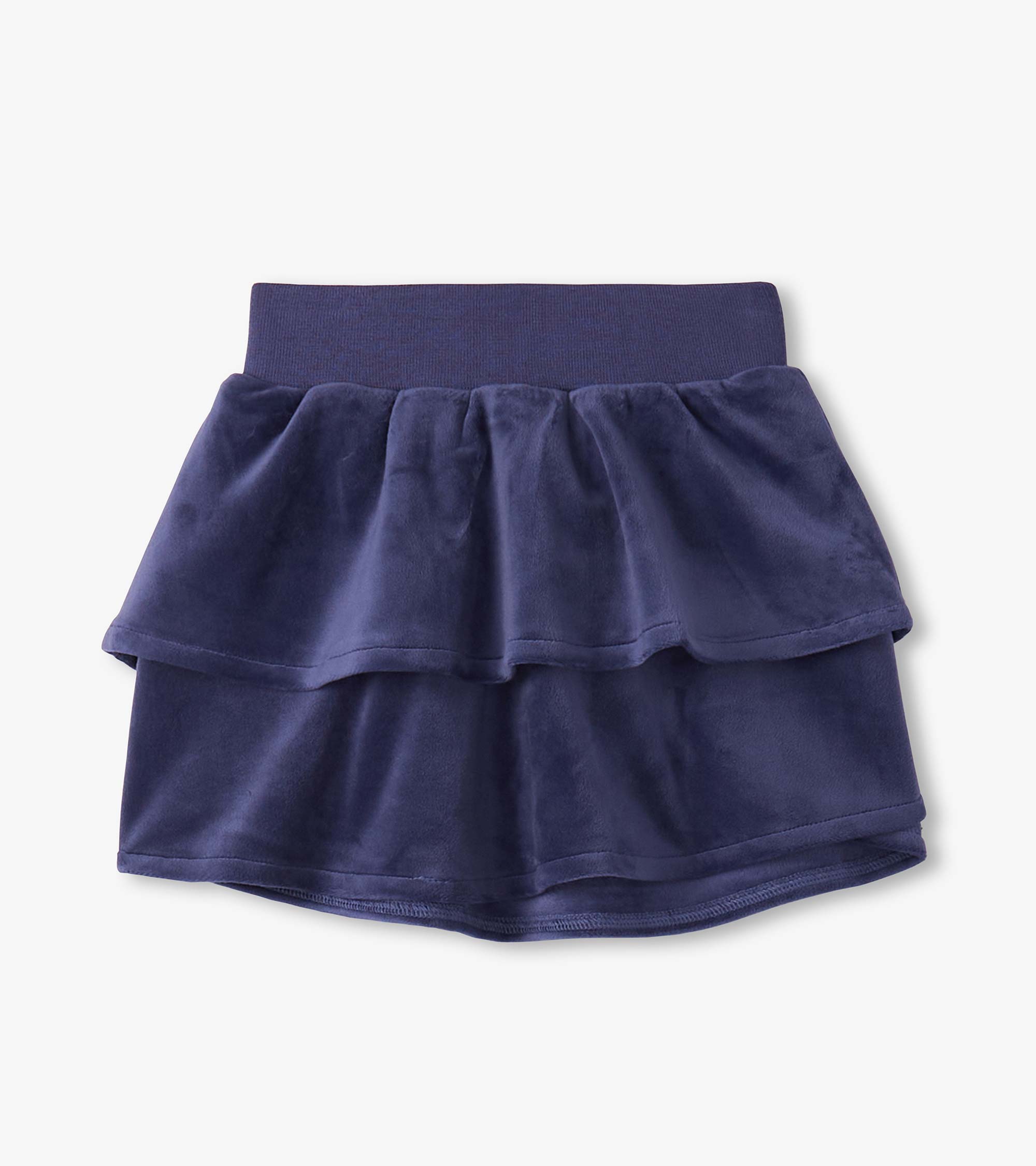 Girls Patriot Blue Velour Skirt | Hatley Girls
