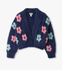 Girls Big Flowers Open Cardigan | Hatley US Girls