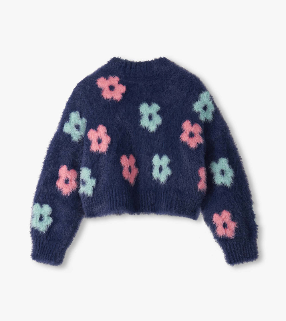 Girls Big Flowers Open Cardigan | Hatley US Girls