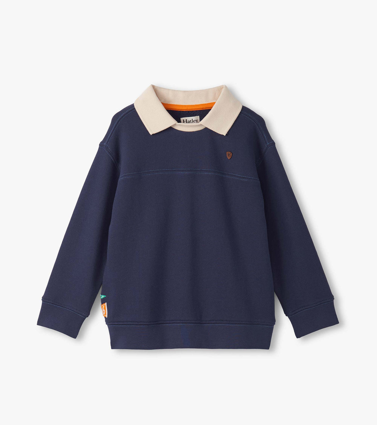 Boys Patriot Blue Fooler Polo Pullover | Hatley Discount Boys