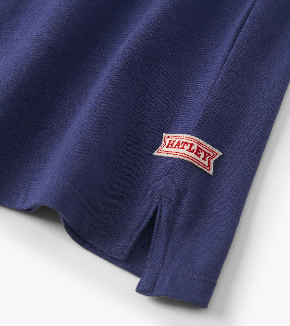 Boys Blue Stripes Rugby Polo | Hatley For Boys