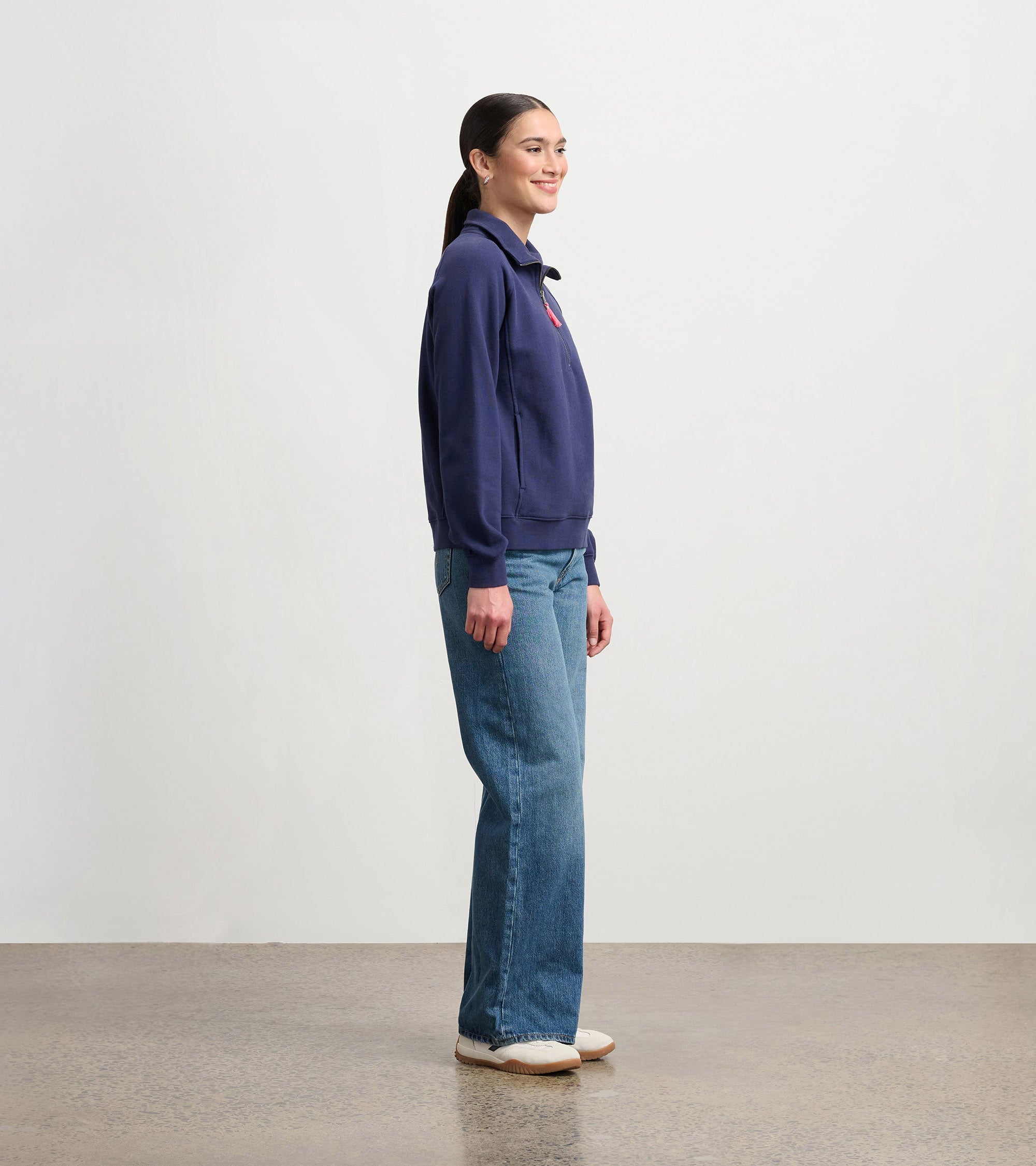 Mock Neck Pullover - Patriot Blue | Hatley Sale Women