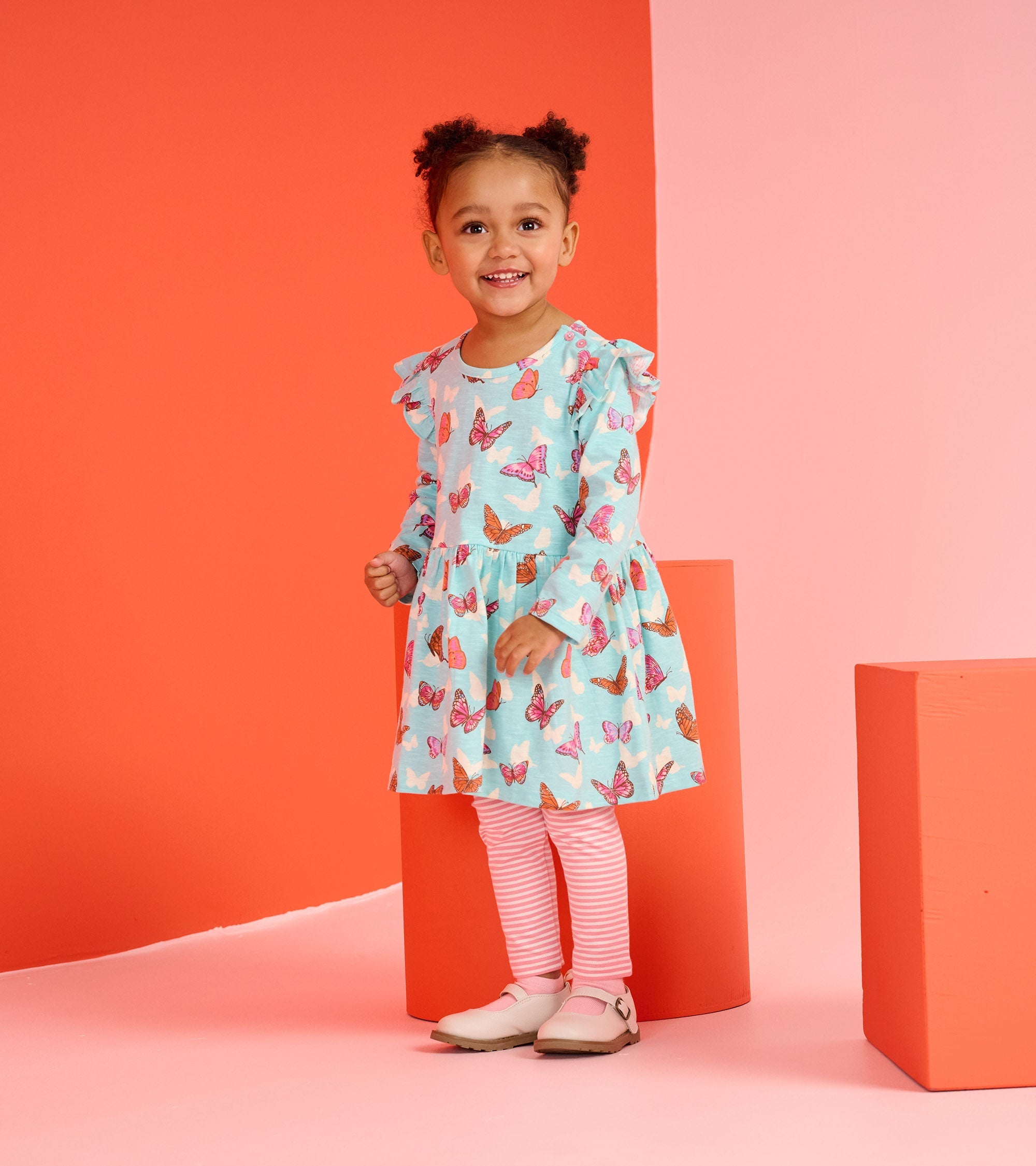 Baby & Toddler Girls Butterfly Ruffle Dress and Legging Set | Hatley