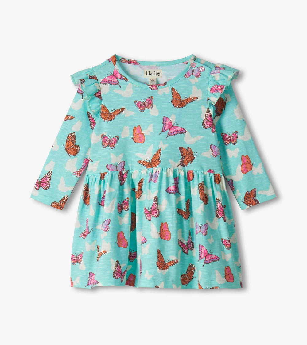 Baby & Toddler Girls Butterfly Ruffle Dress and Legging Set | Hatley