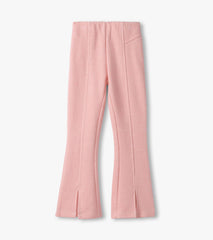 Girls Flamingo Pink Herringbone Bell Bottoms | Hatley