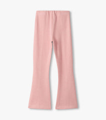 Girls Flamingo Pink Herringbone Bell Bottoms | Hatley