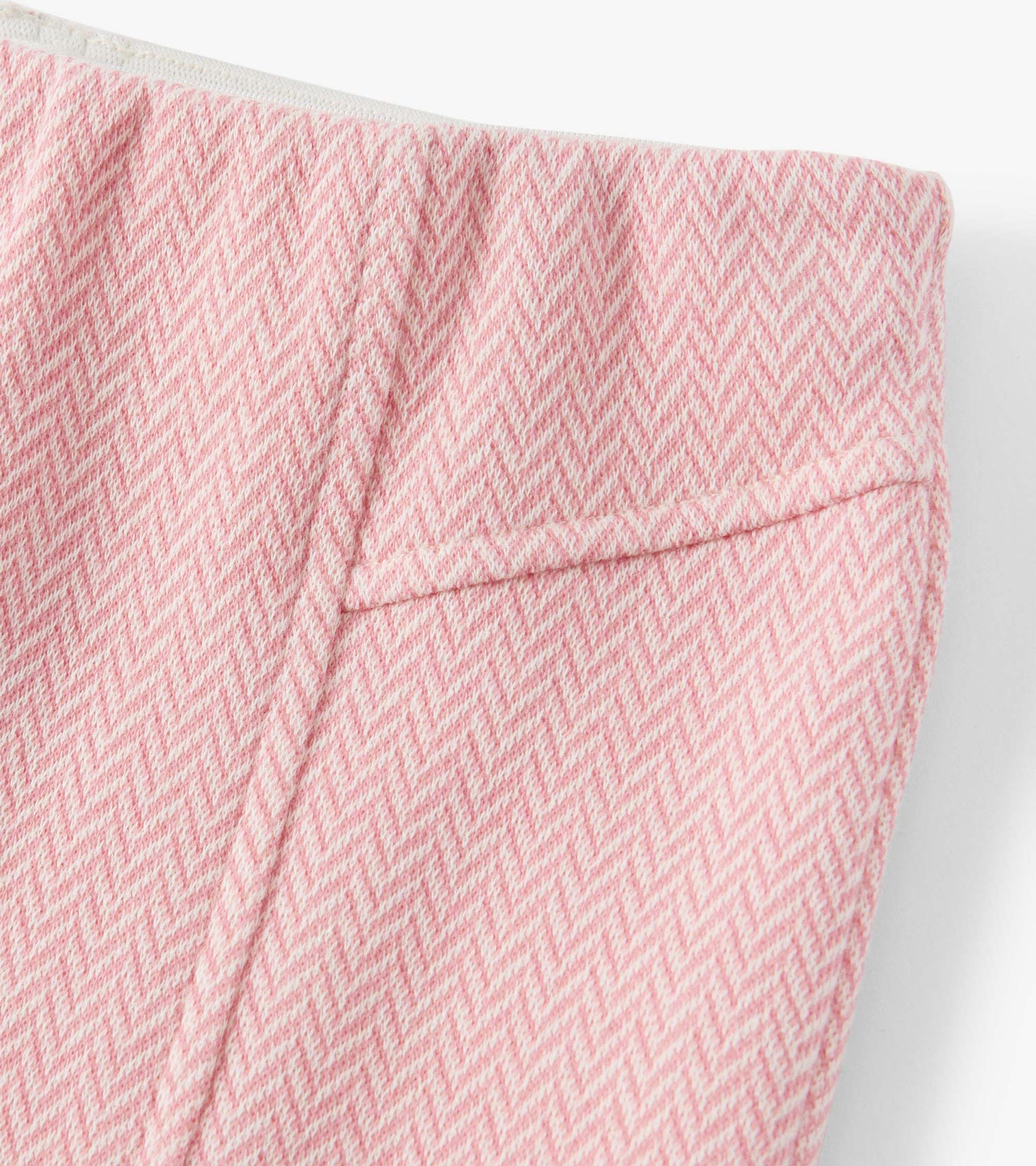 Girls Flamingo Pink Herringbone Bell Bottoms | Hatley