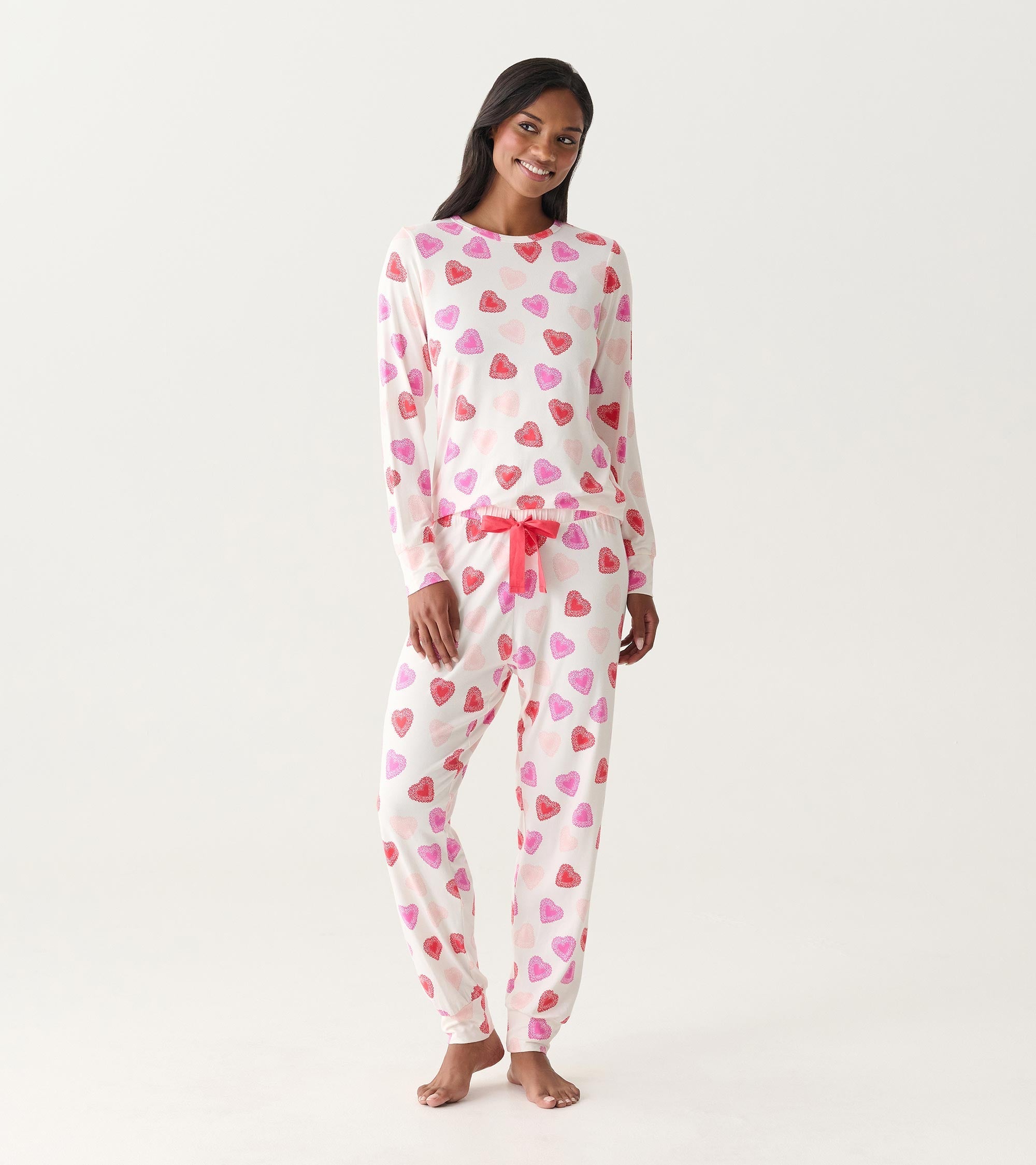 Women's Cut Out Hearts Pajama Set | Hatley For Women