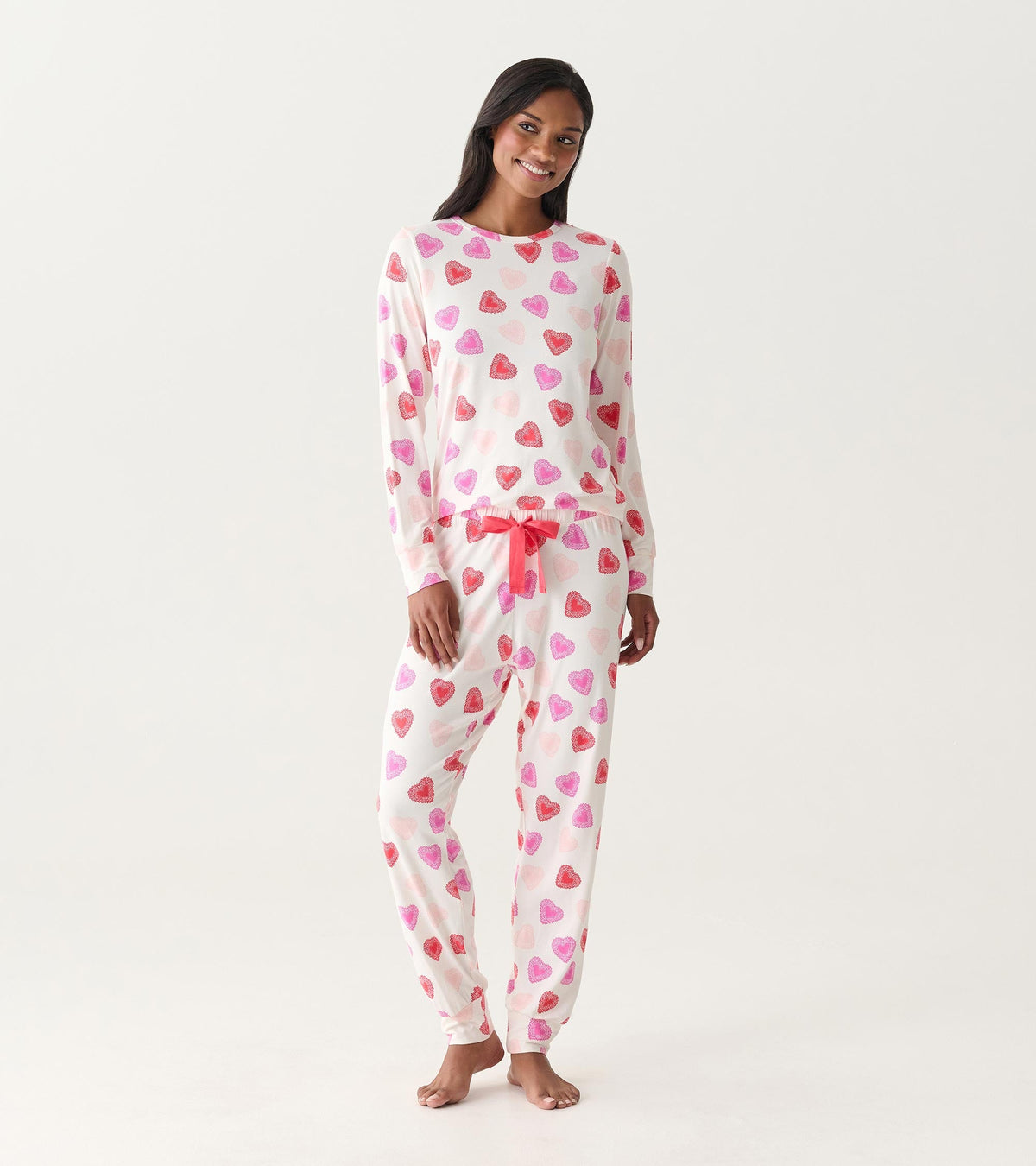 Women's Cut Out Hearts Pajama Set | Hatley For Women