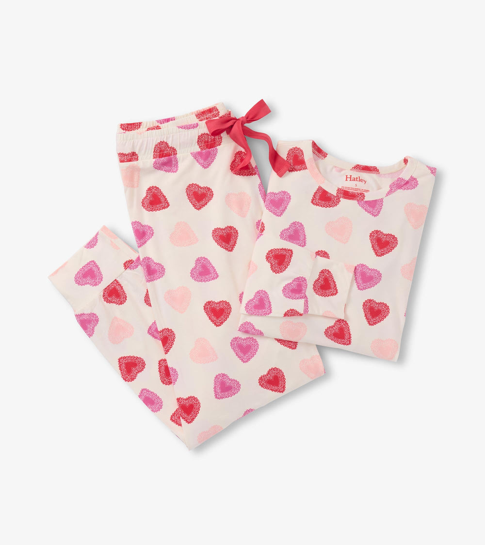 Women's Cut Out Hearts Pajama Set | Hatley For Women