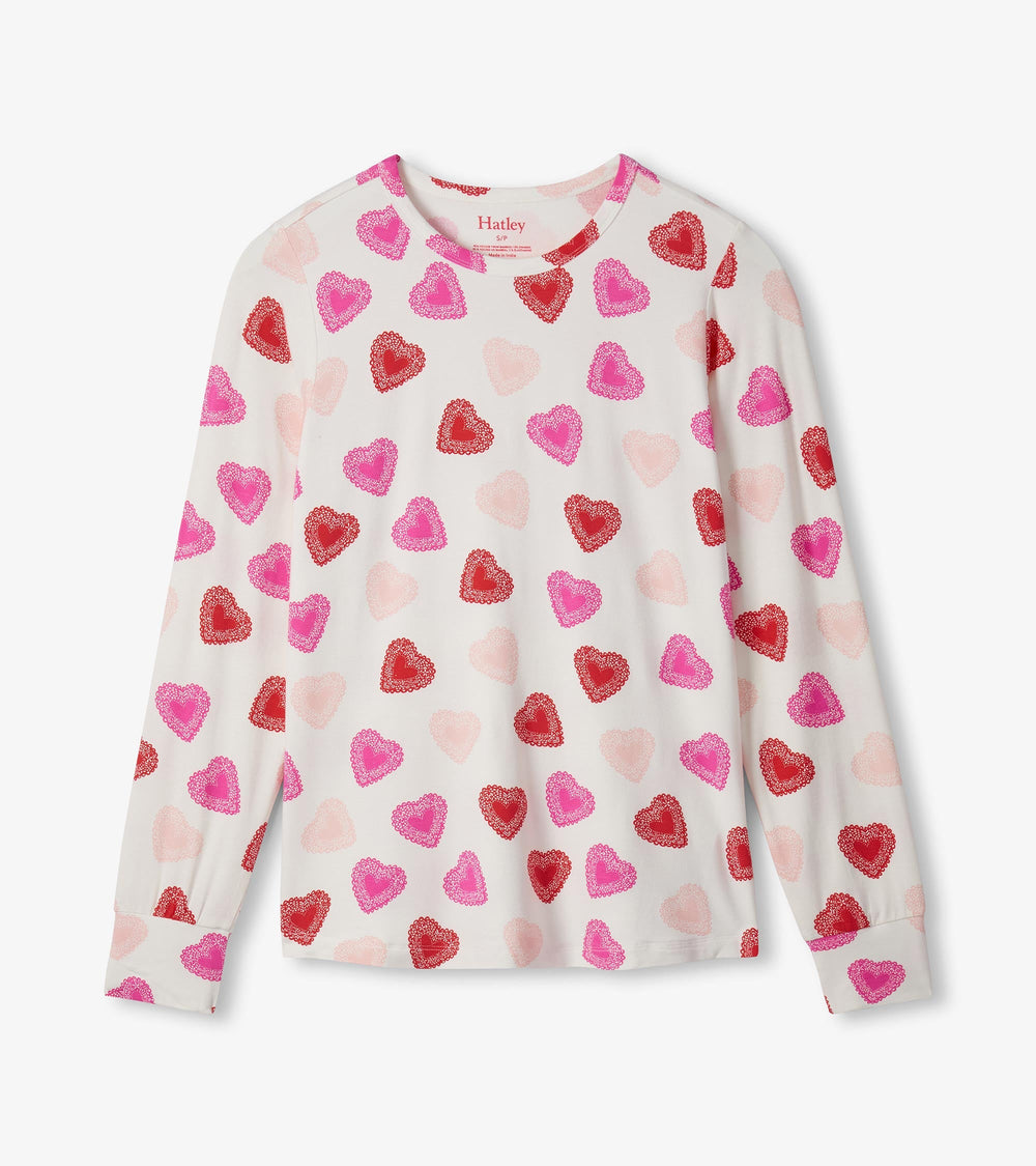 Women's Cut Out Hearts Pajama Set | Hatley For Women