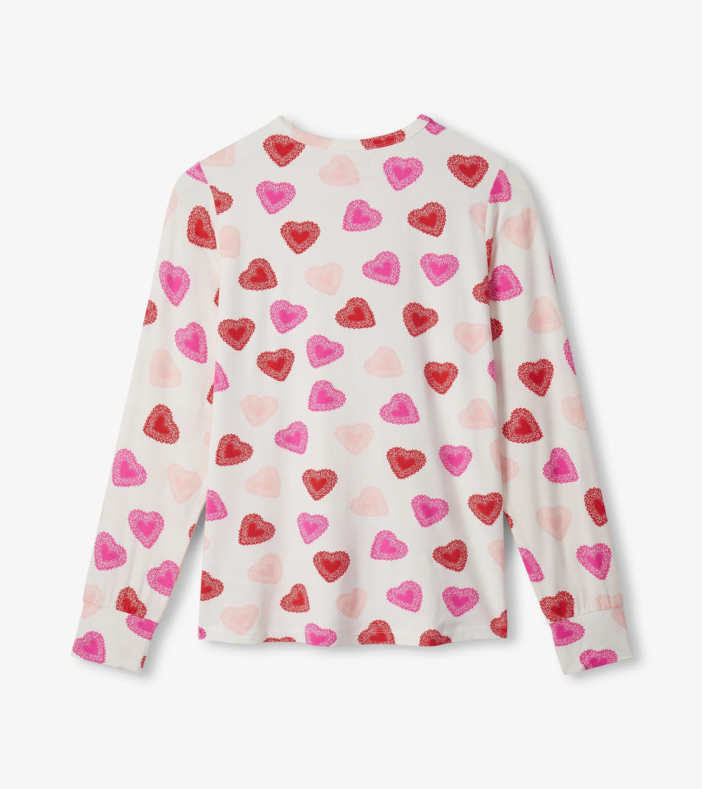 Women's Cut Out Hearts Pajama Set | Hatley For Women