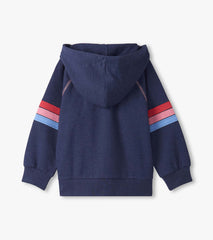 Girls Patriot Blue Zip-Up Hoodie | Hatley For Girls