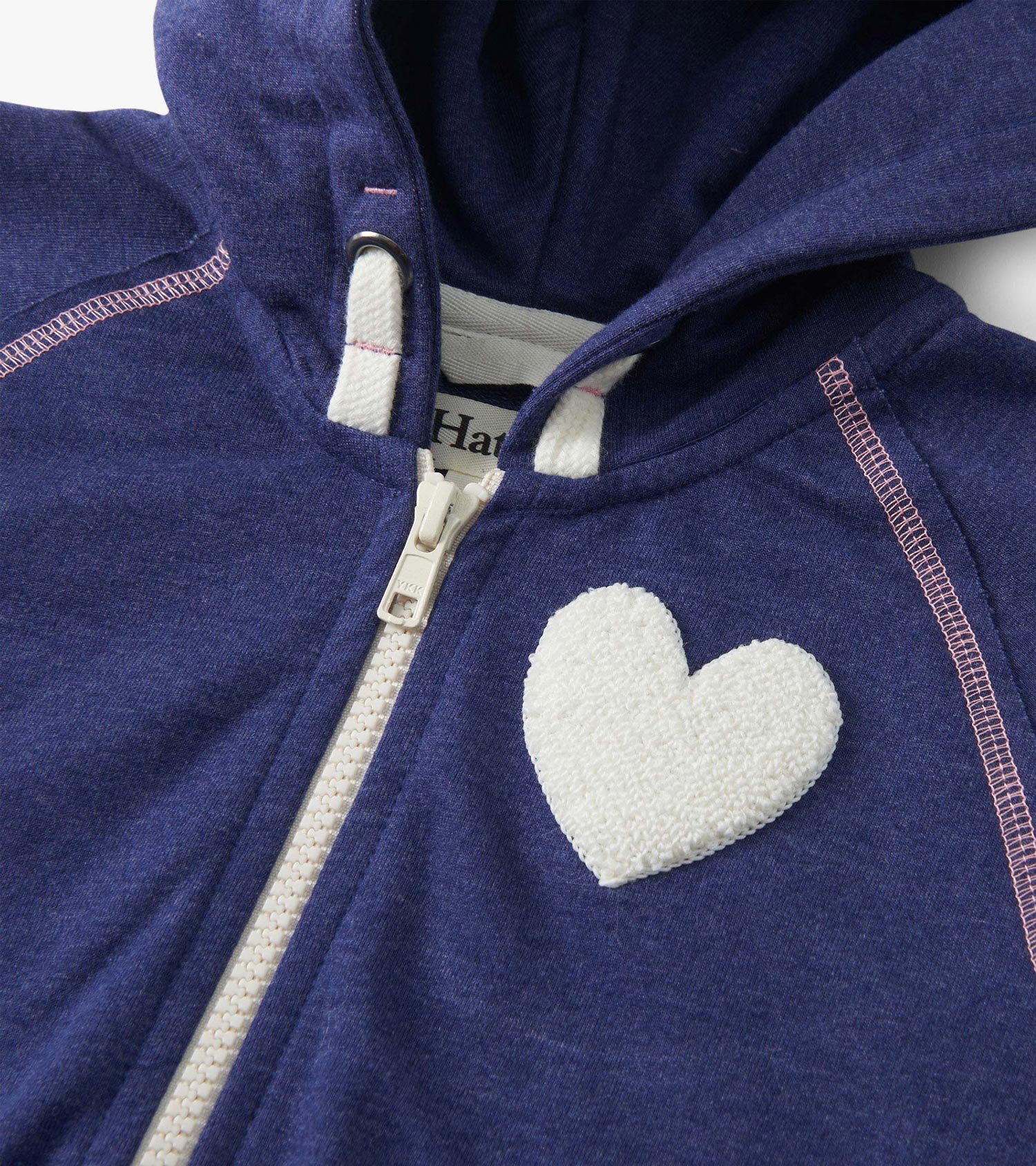 Girls Patriot Blue Zip-Up Hoodie | Hatley For Girls
