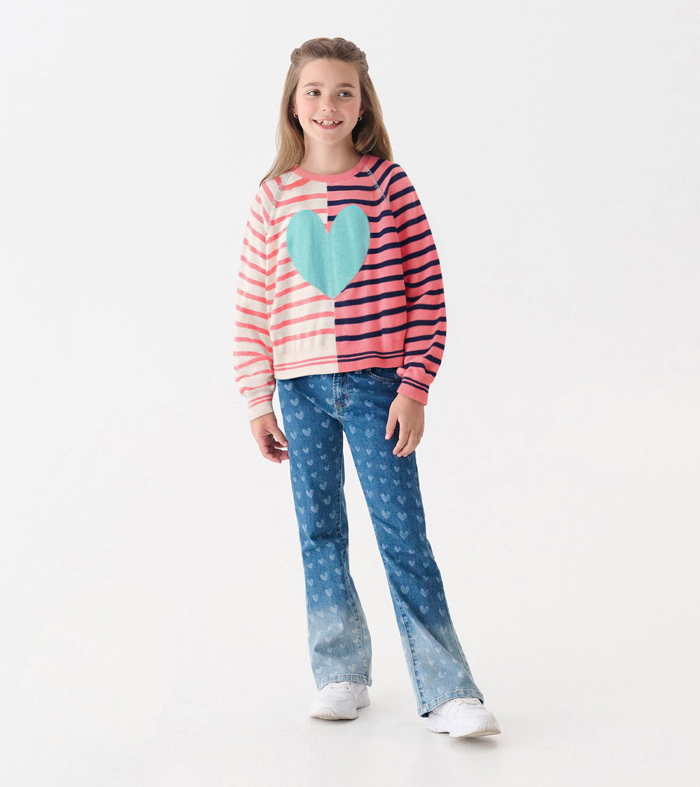 Girls Mixed Stripes Sweater | Hatley Girls
