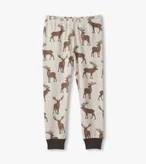 Boys Pine Brush Stags Cotton Pajama Set | Hatley Outlet Boys