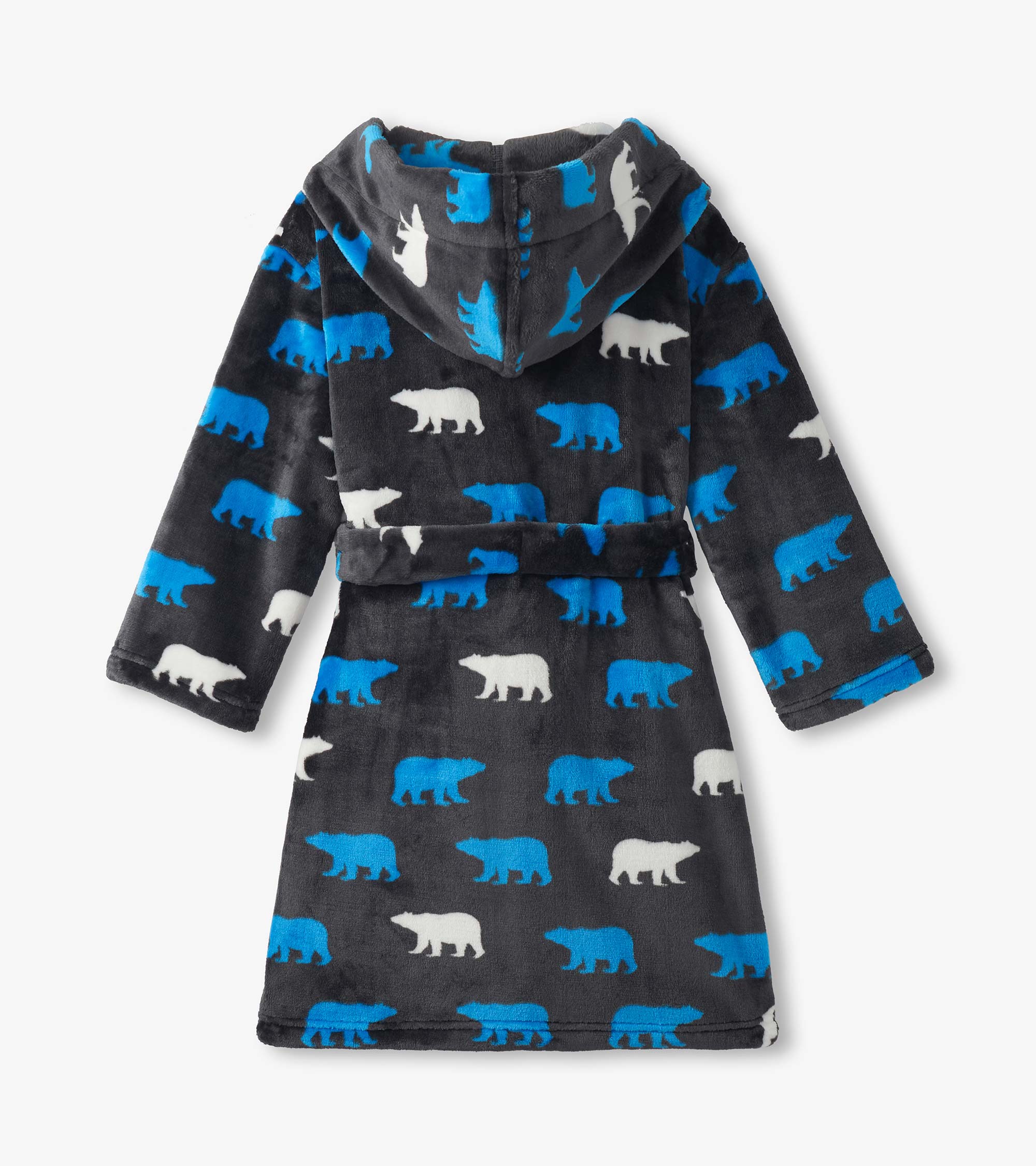 Boys Polar Bear Silhouette Fuzzy Fleece Robe | Hatley US Boys