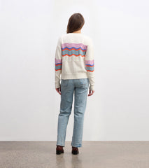Pointelle Wave Sweater - Summer Sky Ripple | Hatley Outlet Women