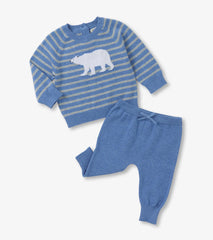 Baby Boys Polar Bear Pull On Sweater Set | Hatley For Baby & Toddler