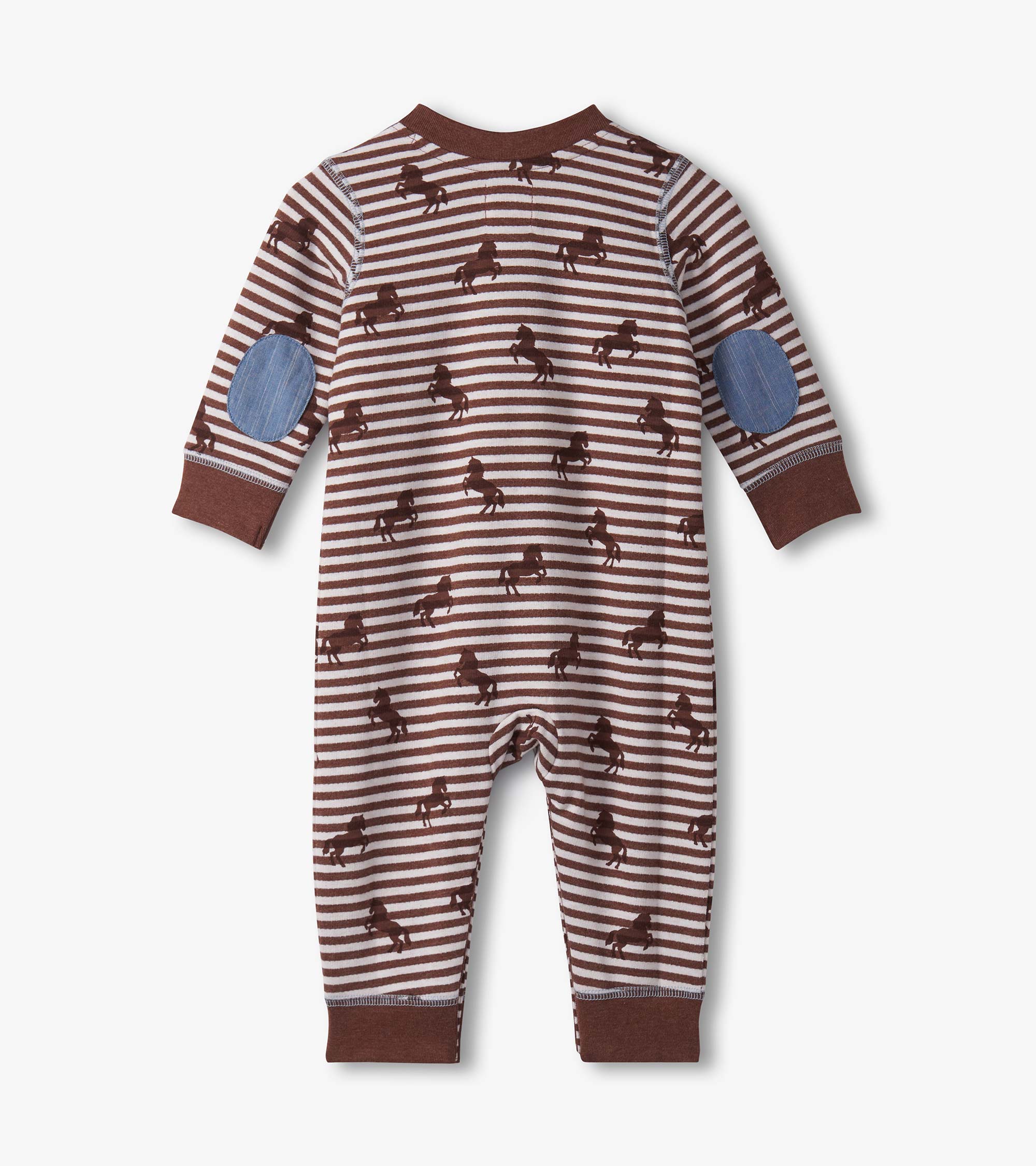 Baby Boys Ranch Horses Button Yoke Romper | Hatley Onsale Baby & Toddler