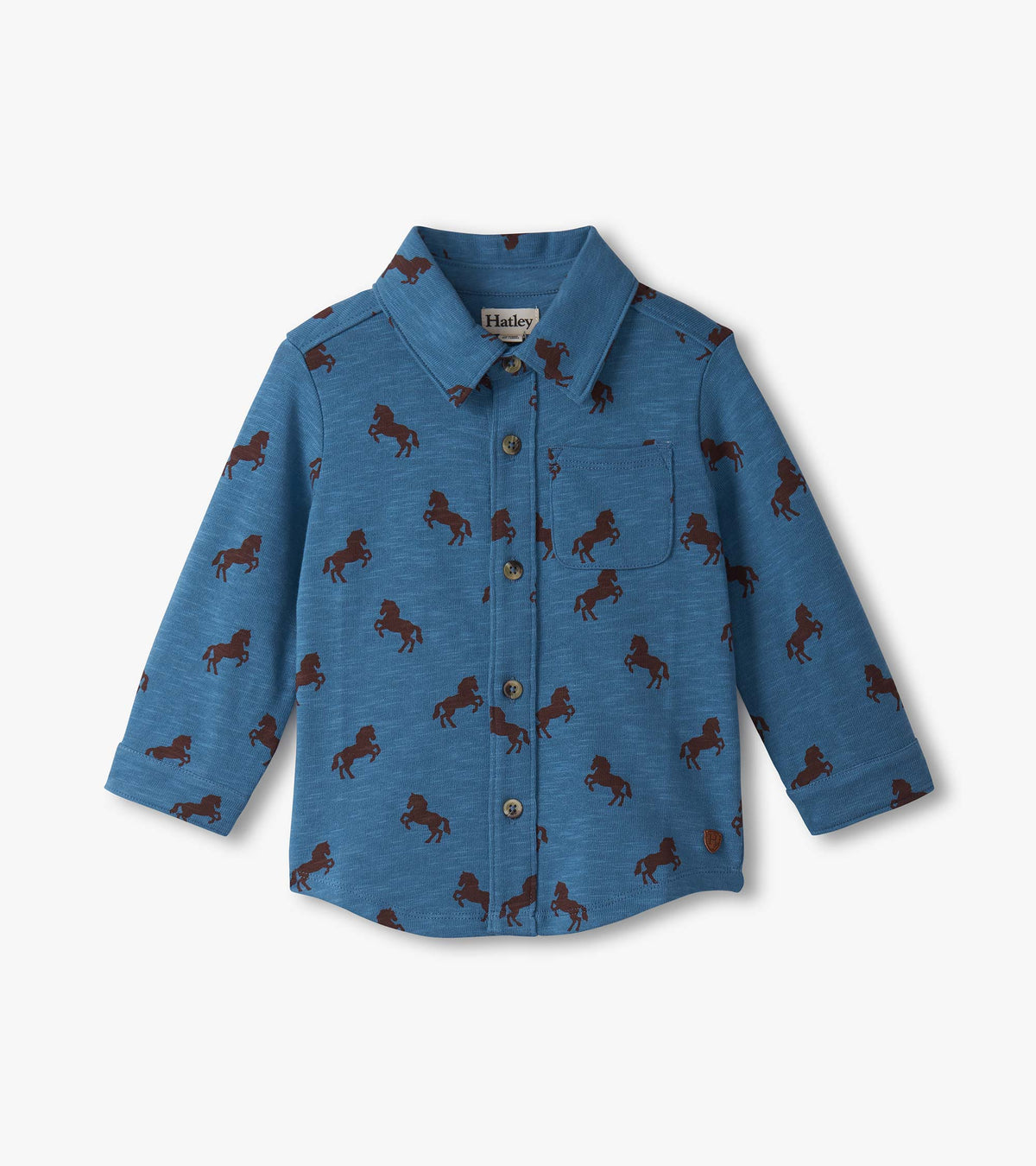 Baby & Toddler Boys Ranch Horses Button Down Shirt | Hatley Baby & Toddler