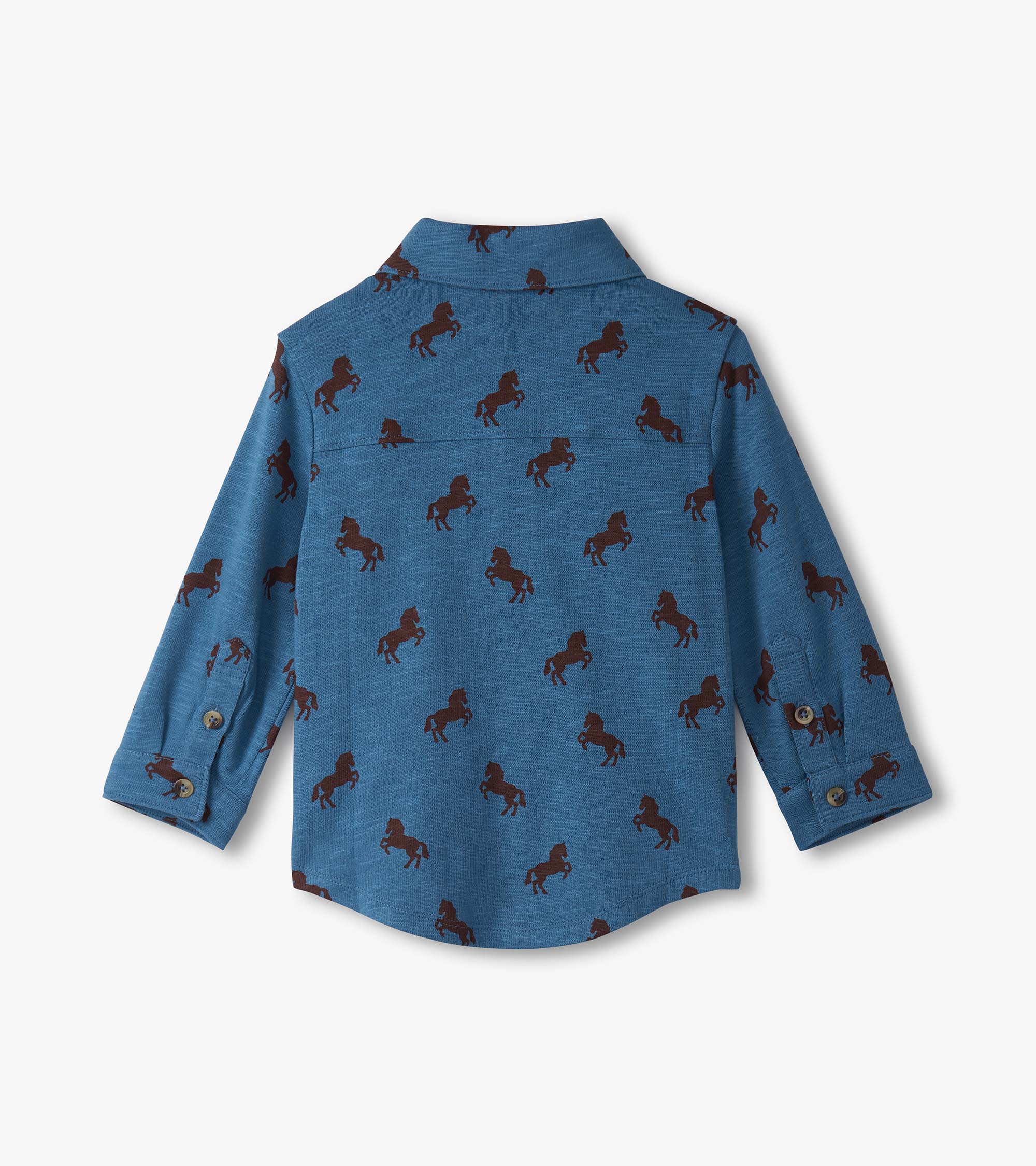 Baby & Toddler Boys Ranch Horses Button Down Shirt | Hatley Baby & Toddler