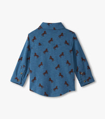 Baby & Toddler Boys Ranch Horses Button Down Shirt | Hatley Baby & Toddler