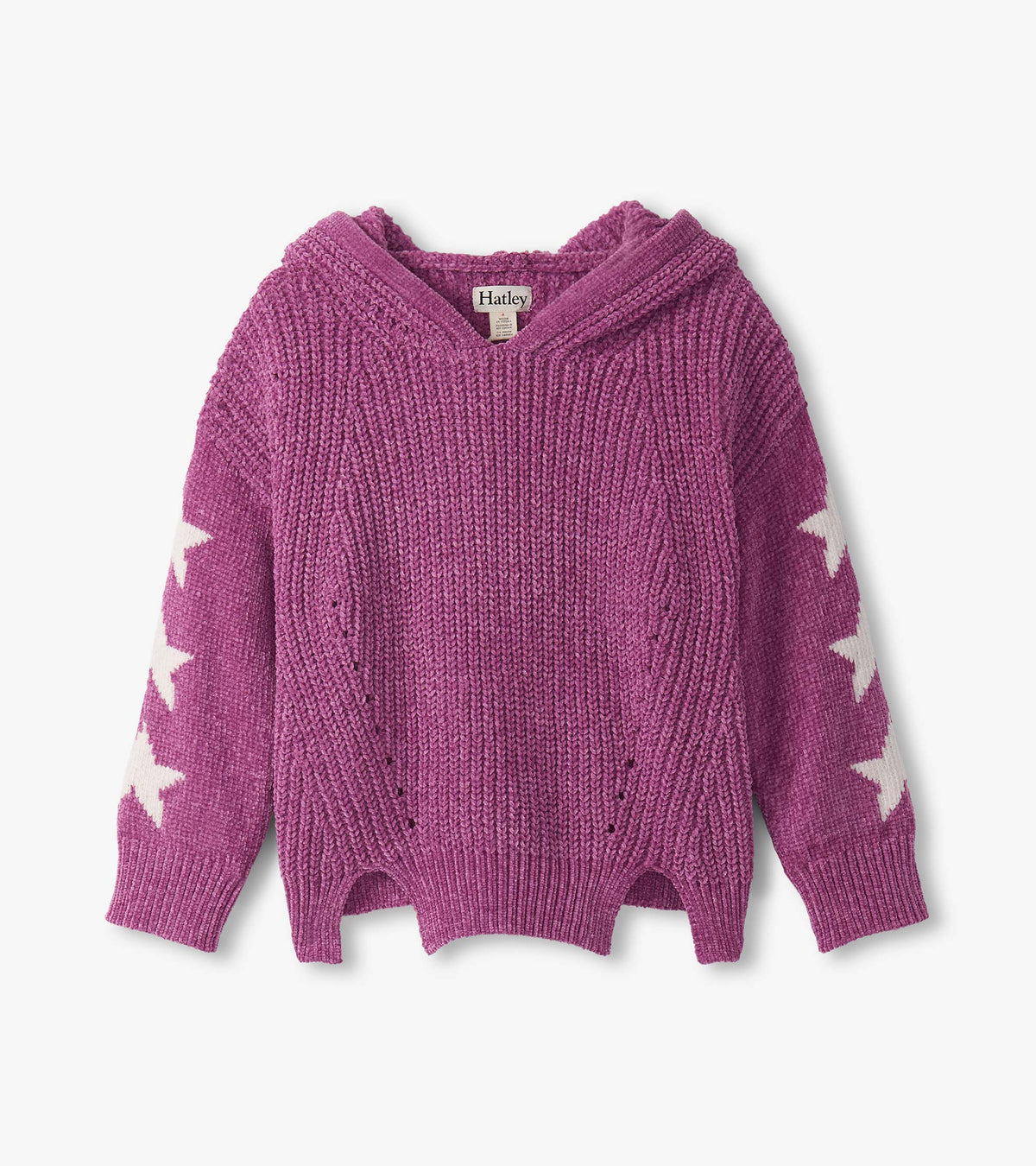 Girls Radiant Orchid Chenille Pullover Sweater | Hatley Outlet Girls