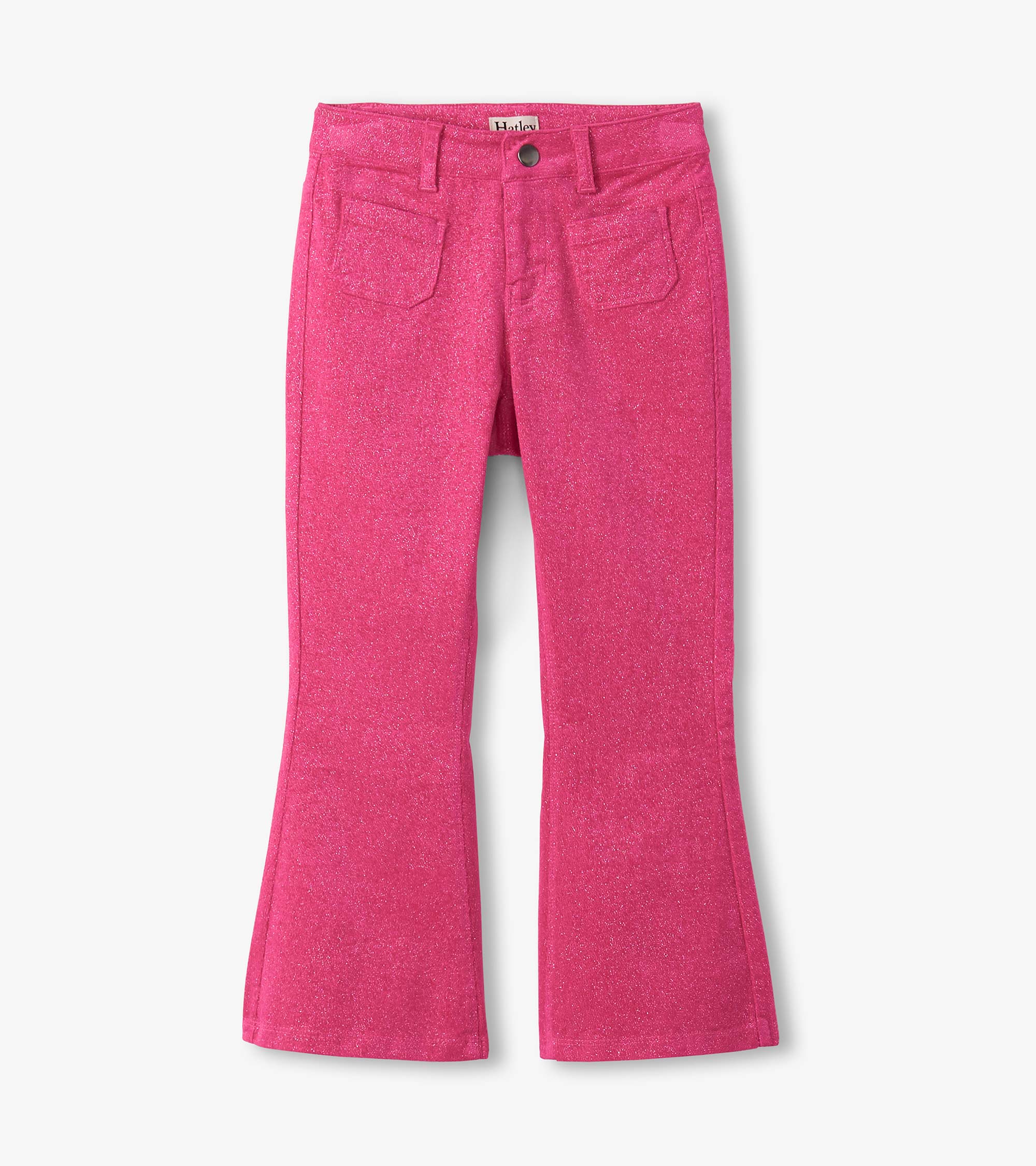 Girls Raspberry Rose Patch Pocket Flared Pants | Hatley For Girls