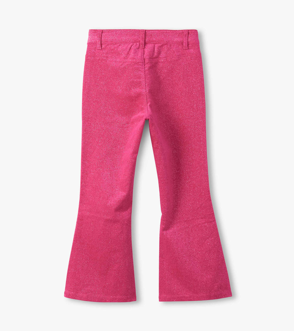 Girls Raspberry Rose Patch Pocket Flared Pants | Hatley For Girls