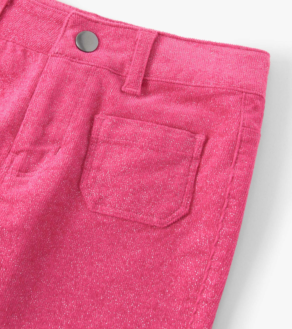 Girls Raspberry Rose Patch Pocket Flared Pants | Hatley For Girls