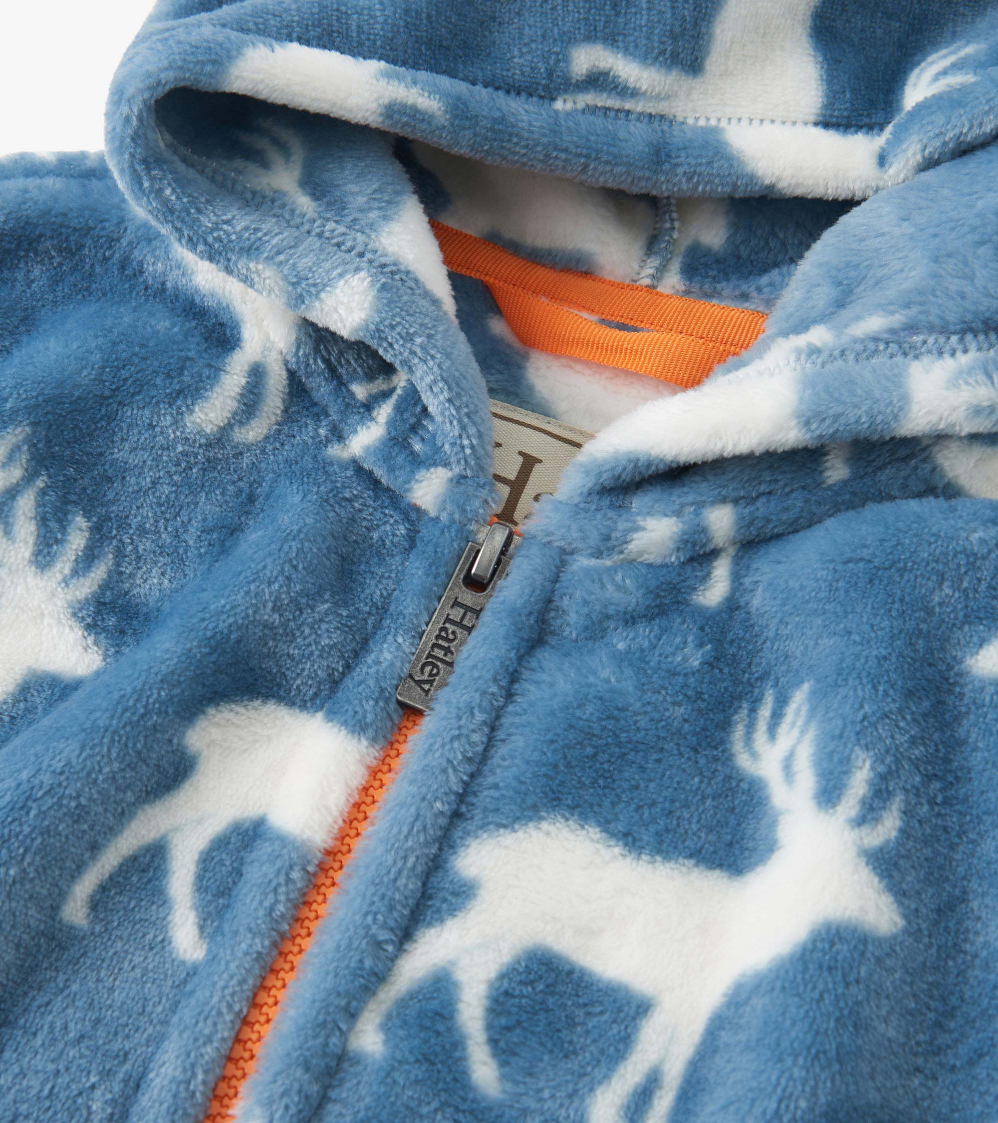 Boys Staggered Elks Fuzzy Fleece Zip-Up Hoodie | Hatley Onsale Boys