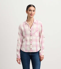 Lila Button Down - Pink Plaid | Hatley US Women