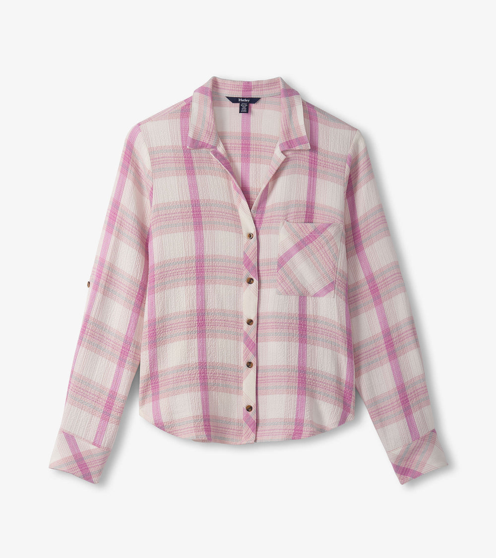 Lila Button Down - Pink Plaid | Hatley US Women