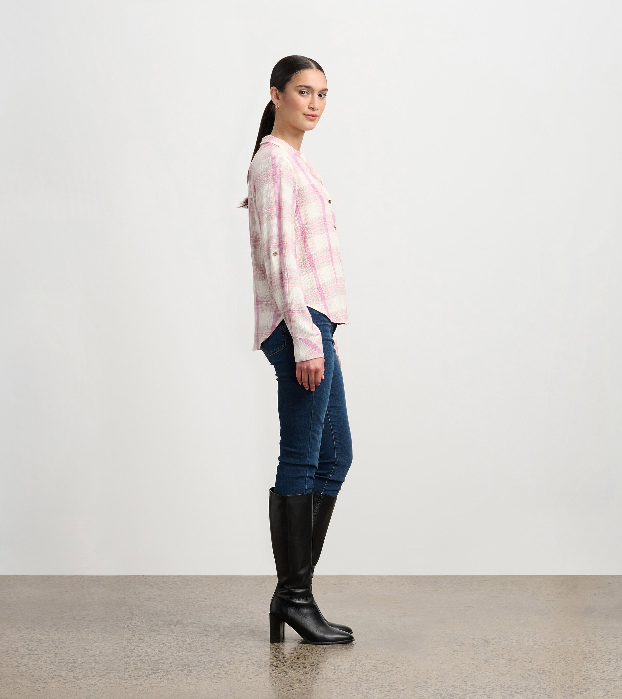 Lila Button Down - Pink Plaid | Hatley US Women