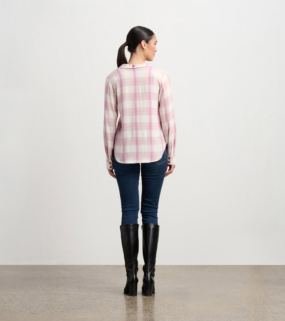 Lila Button Down - Pink Plaid | Hatley US Women
