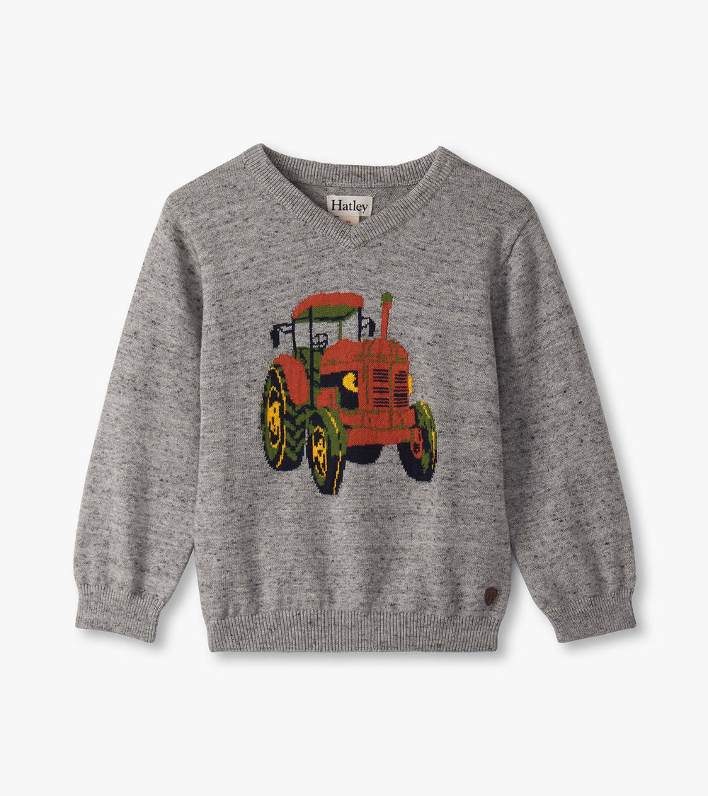 Baby & Toddler Boys Tractor V-Neck Sweater | Hatley US Baby & Toddler