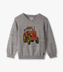 Baby & Toddler Boys Tractor V-Neck Sweater | Hatley US Baby & Toddler