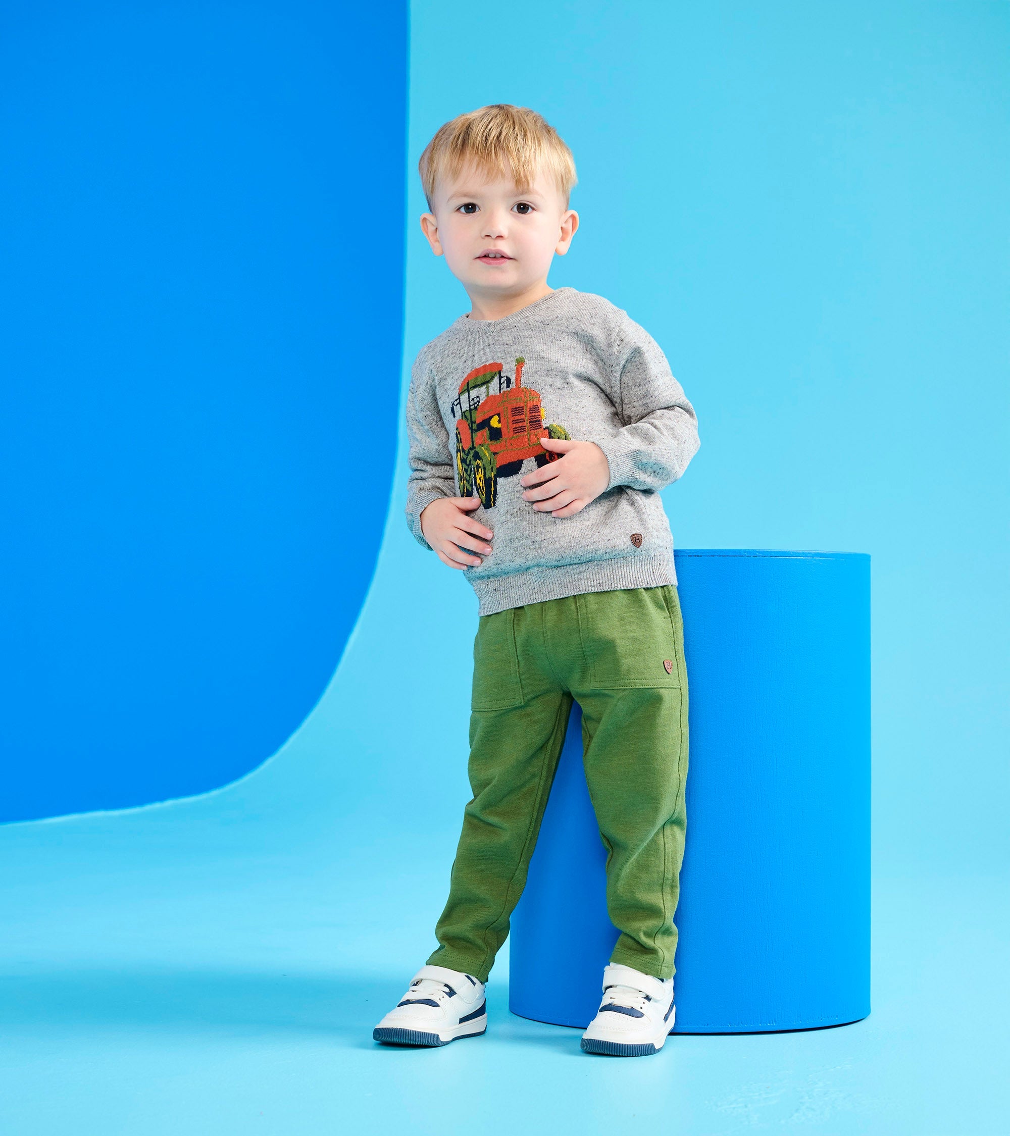 Baby & Toddler Boys Tractor V-Neck Sweater | Hatley US Baby & Toddler