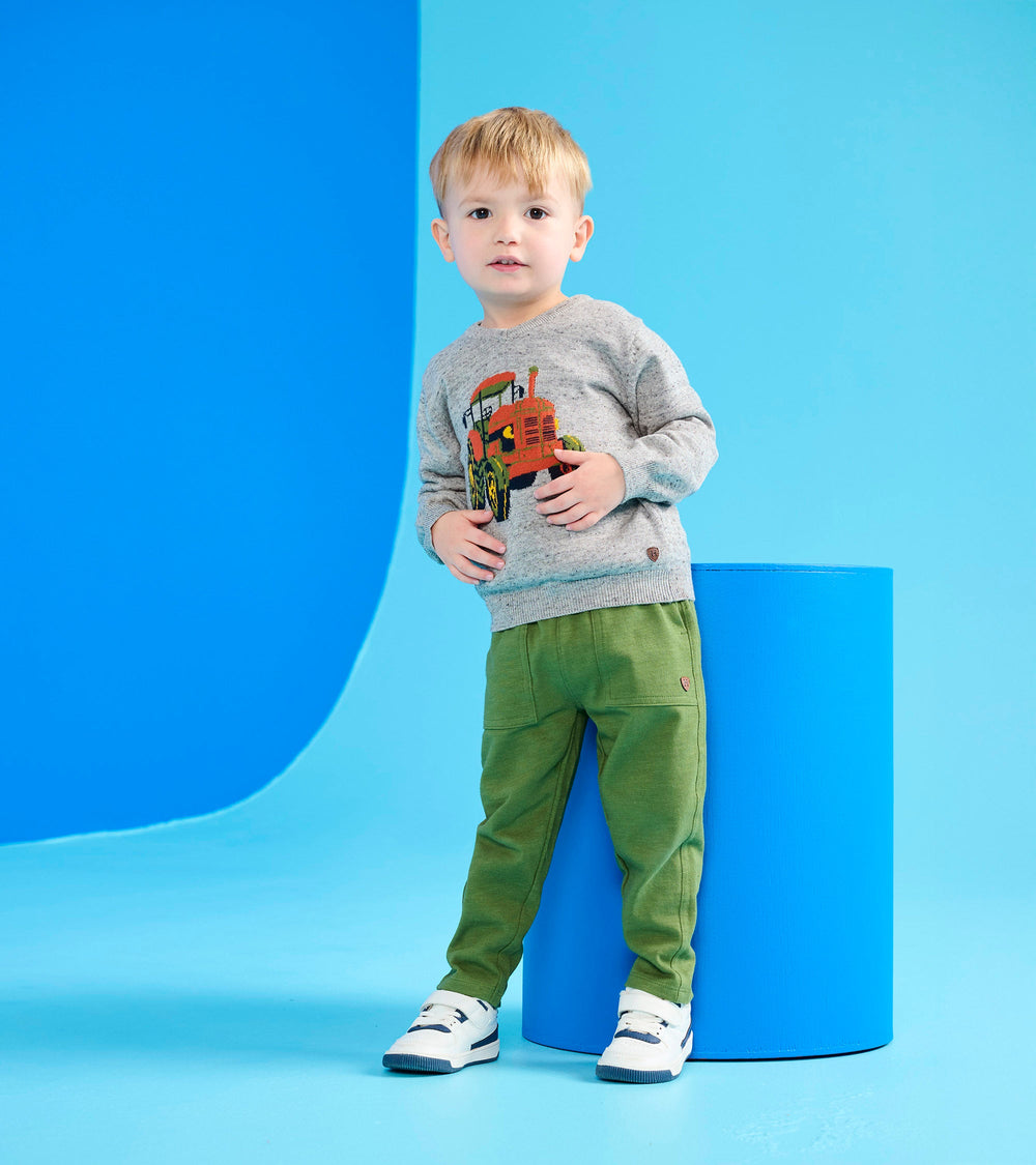 Baby & Toddler Boys Tractor V-Neck Sweater | Hatley US Baby & Toddler