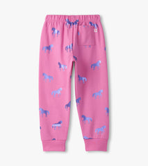Girls Shimmer Horses Cuffed Track Pants | Hatley Discount Girls