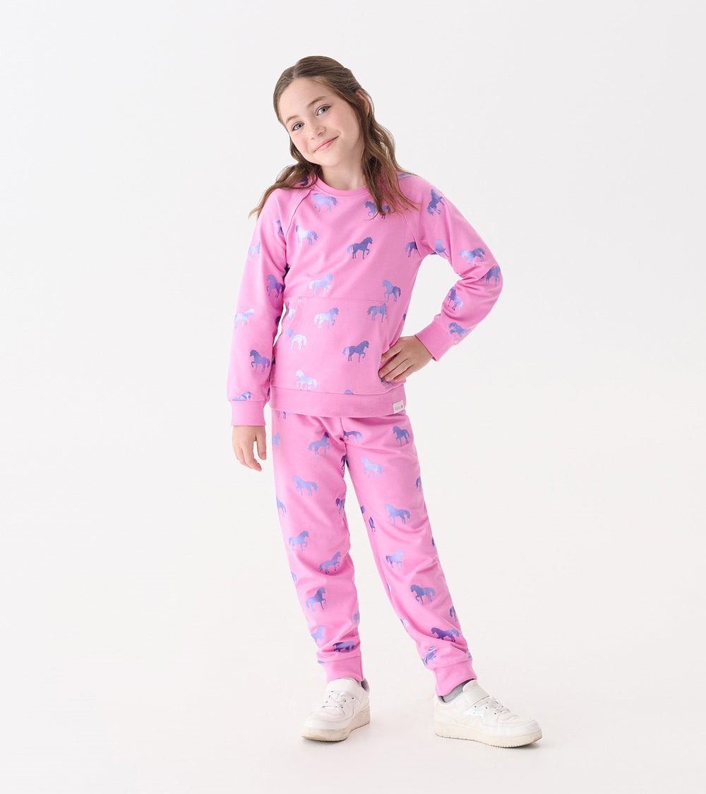 Girls Shimmer Horses Sweater | Hatley Outlet Girls