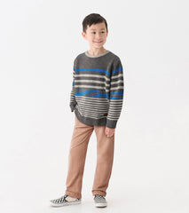 Boys Speckle Stripe Crew Neck Sweater | Hatley For Boys
