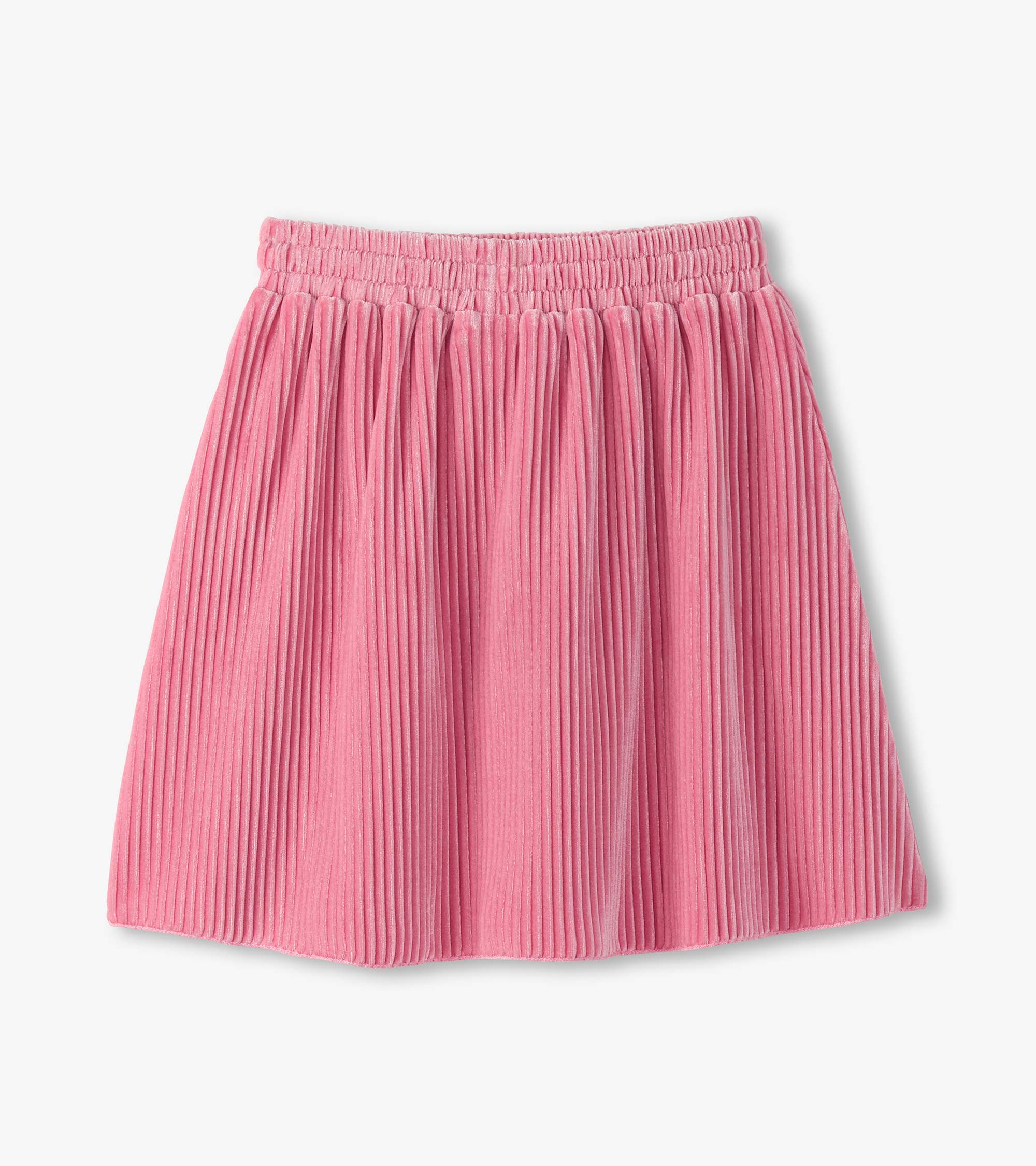 Girls Sea Pink Pleated Velour Skirt | Hatley Sale Girls