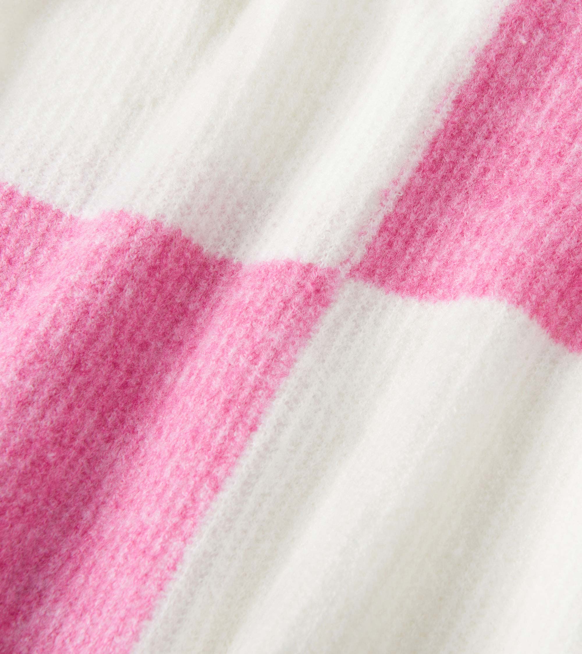 Girls Sea Pink Check Drop Shoulder Sweater | Hatley Sale Girls
